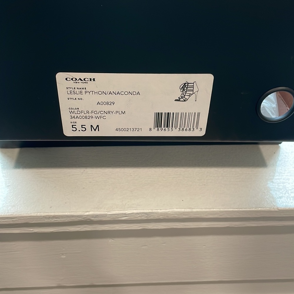 Coach Leslie Python High Heel - image 7